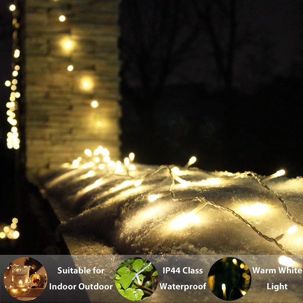 GuirlanGuirlande Lumineuse LED  jaune Intérieure et Extérieure Alimentée avec Prise – Image 8